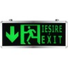 Corp Iluminat Siguranta Iesire Exit Sageata Jos - 2 Fete  1