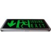 Corp Iluminat Siguranta Iesire Exit Sageata Jos - 2 Fete  4