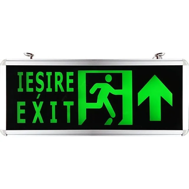 Corp Iluminat Siguranta Iesire Exit Sageata Sus Cu O Fata  1