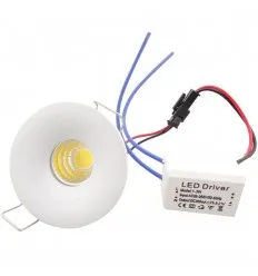 Spot Led 3W Rotund Alb Cald Mini