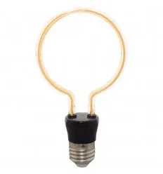 Bec Led E27 4W Cerc Alb Cald Decorativ