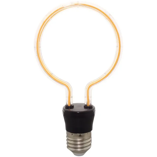 Bec Led E27 4W Cerc Alb Cald Decorativ  1