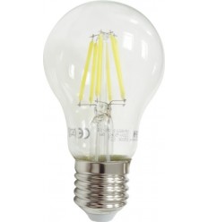 Bec Led Filament E27 8W A60 Alb Cald