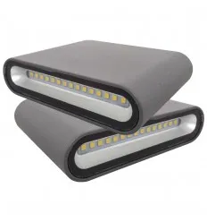Aplica Led Perete 2x3W Ip44 801 Iluminat Sus Jos