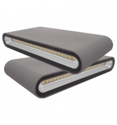 Aplica Led Perete 2x5W Ip44 802 Iluminat Sus Jos