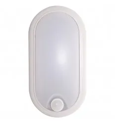 Aplica Led 8W Ovala Ip65 Cu Senzor De Miscare