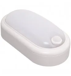 Aplica Led 8W Ovala Ip65 Cu Senzor De Miscare
