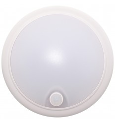 Aplica Led 15W Rotunda Ip65 Cu Senzor De Miscare