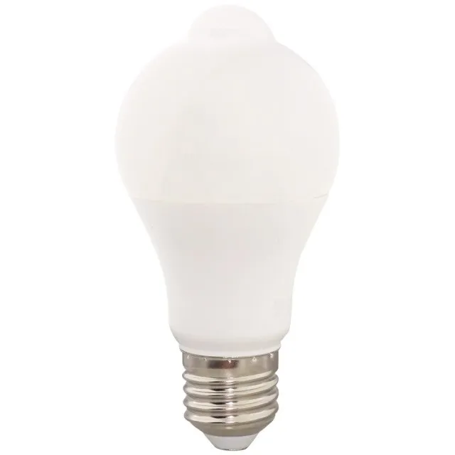 Bec Led E27 9W Alb Rece Cu Senzor De Miscare - 1