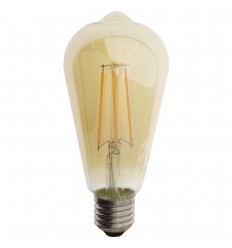 Bec Led Amber E27 8W ST64 2500K