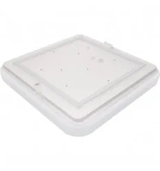 Plafoniera Slim Led 18W Patrata Alb Rece