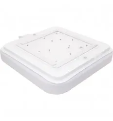 Plafoniera Slim Led 12W Patrata Alb Rece