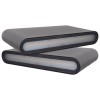 Aplica Led 2x6W Neagra Pentru Perete Ip65 Alb Cald - 1