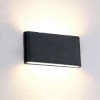 Aplica Led 2x6W Neagra Pentru Perete Ip65 Alb Cald - 5