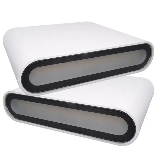 Aplica Led 2x3W Alba Pentru Perete Ip65 Alb Cald - 1