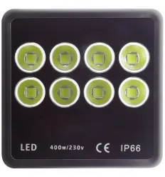 Proiector Led 400W 8X50W Alb Rece IP66