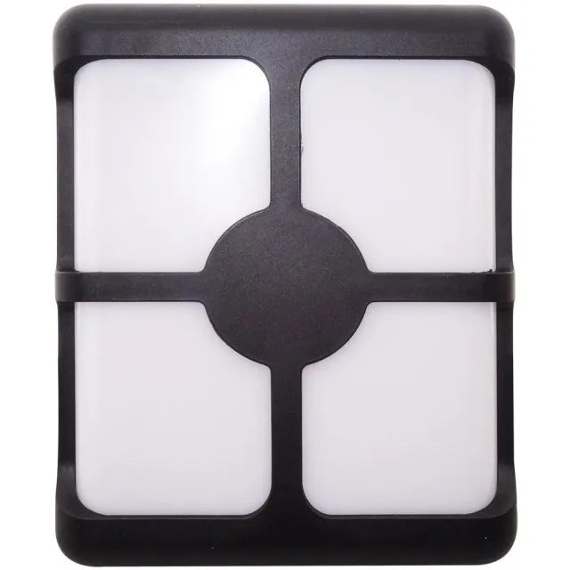 Aplica Led Bat Neagra 24W Ip65 Alb Rece 15BD - 1