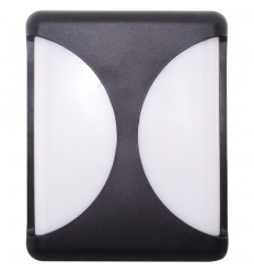 Aplica Led Bat Neagra 24W Ip65 Alb Rece 14BD