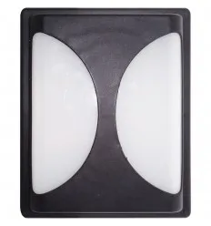 Aplica Led Bat Neagra 20W Ip65 Alb Rece 6701