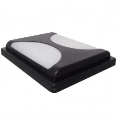Aplica Led Bat Neagra 20W Ip65 Alb Rece 6701