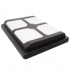 Aplica Led Bat Neagra 20W Ip65 Alb Rece 3722