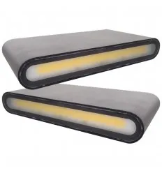 Aplica Led 2x6W 12W Neagra Pentru Perete Alb Cald 7868