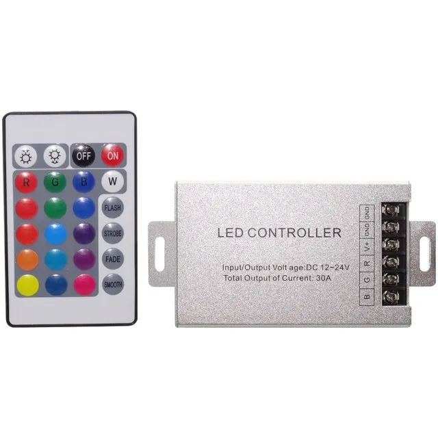 Controller Banda Led Rgb 30A 360W Cu Telecomanda 24 Taste  1