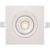 Spot Led Patrat 9W Ip44 Alb Rece Reglabil Cu Rama Alba - 1