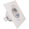 Spot Led Patrat 9W Ip44 Alb Rece Reglabil Cu Rama Alba - 3