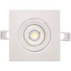 Spot Led Patrat 5W Ip44 Alb Rece Reglabil Cu Rama Alba - 1