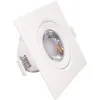 Spot Led Patrat 5W Ip44 Alb Rece Reglabil Cu Rama Alba - 3
