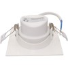 Spot Led Patrat 5W Ip44 Alb Rece Reglabil Cu Rama Alba - 4