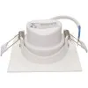 Spot Led Patrat 5W Ip44 Alb Rece Reglabil Cu Rama Alba - 4