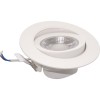 Spot Led Rotund 9W Ip44 Alb Rece Reglabil Cu Rama Alba  3