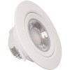 Spot Led Rotund 9W Ip44 Alb Rece Reglabil Cu Rama Alba  2