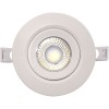 Spot Led Rotund 5W Ip44 Alb Rece Reglabil Cu Rama Alba  1