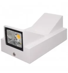 Aplica Led 10W Alba De Perete Exterior Cu Alb Cald 1766