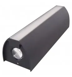 Aplica Led 20W Neagra De Perete Exterior Cu Alb Cald 0899