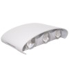 Aplica Led Perete 6W Alba Iluminare Sus /Jos Exterior Alb Cald 6219  1