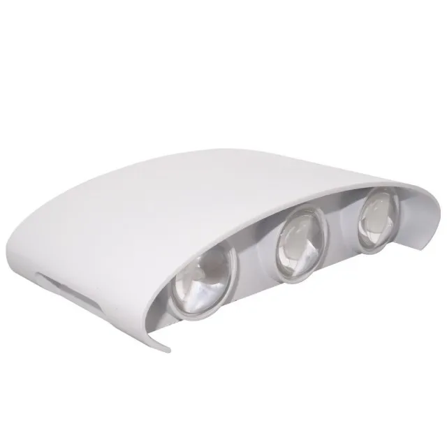 Aplica Led Perete 6W Alba Iluminare Sus /Jos Exterior Alb Cald 6219  1