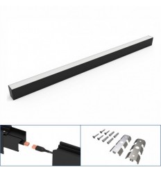 Corp Led Suspendat Interconectabil 40W Negru 120Cm 5000K