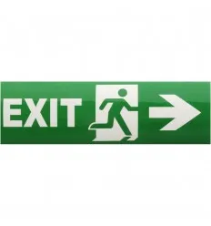 Autocolant Exit Sageata Dreapta 29.5x9.7Cm Pentru Lampi Ip65