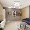 Lustra Led 50W 3 Brate Triunghi Cu Telecomanda - 1