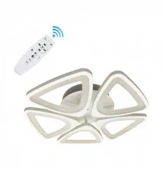 Lustra Led 80W 5 Brate Triunghi Cu Telecomanda