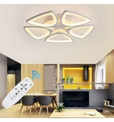 Lustra Led 80W 5 Brate Triunghi Cu Telecomanda