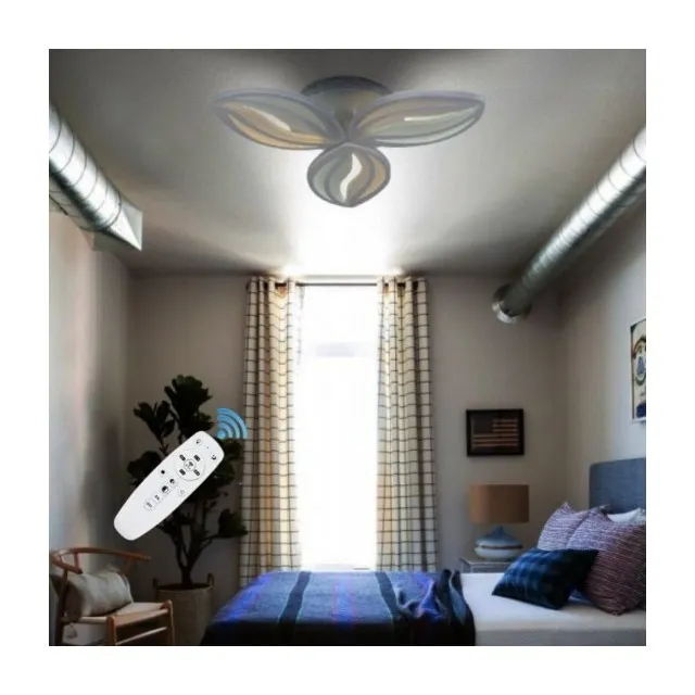 Lustra Led 50W 3 Brate Petale Cu Telecomanda - 1