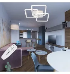 Lustra Led 80W 3 Brate Cu Telecomanda