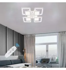 Lustra Led 100W 8 Brate Cu Telecomanda