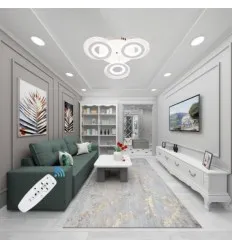 Lustra Led 70W 3 Brate Cu Telecomanda