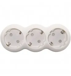 Adaptor Liniar Rotund Cu 3 Prize Schuko